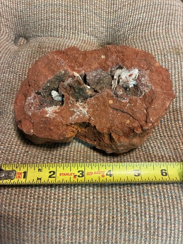 Pink, Red Chalcedony Geode With Tiny Hematite - Picture 2 of 4