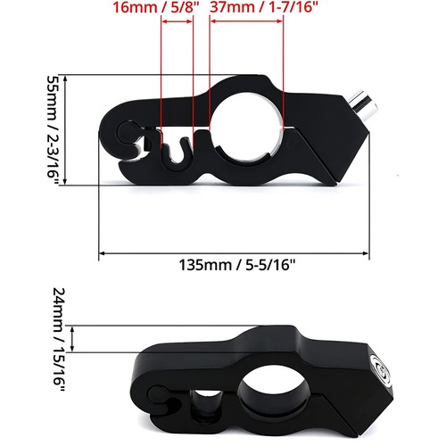 Lucchetto Antifurto Bici Moto Manubrio Freno Frizione Blocco Sicurezza Accessori - Foto 2 di 25