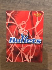1996-97 Fleer NBA Basketball Logo Wappen Badge 179 Washington Bullets Logo