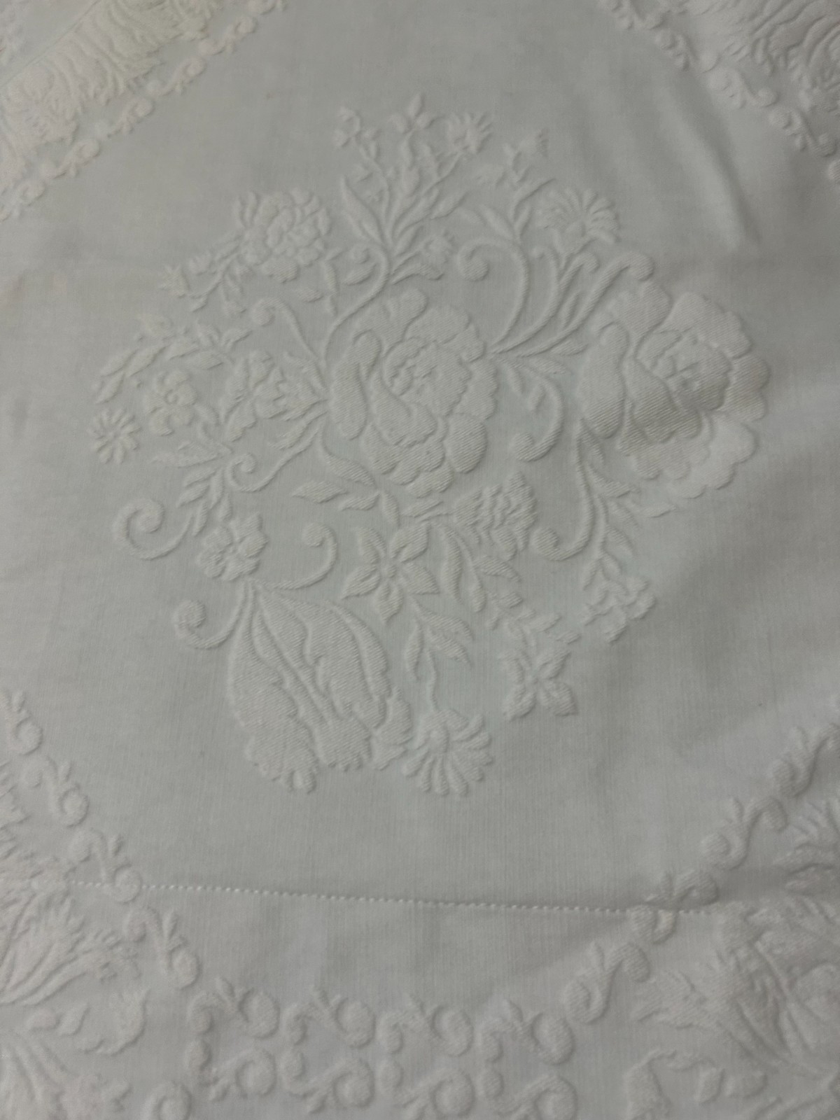 Chambers Euro 26"Pillow Sham Jacquard Floral Cotton Italy Luxury Linens