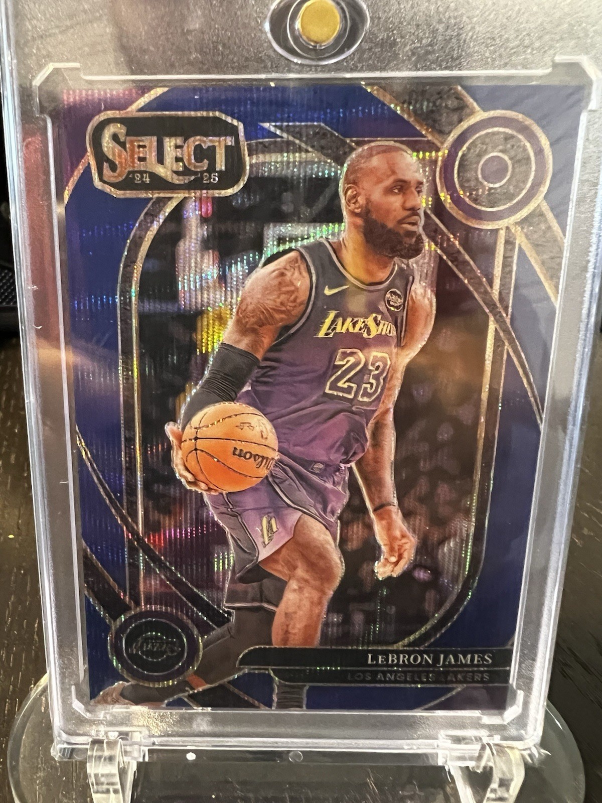 2024-25 Panini Select - Courtside LeBron James #241 Blue Wave Prizm /75