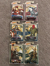 Hot Wheels Marvel Avengers Wal Mart Exclusive Complete Set of 6