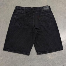 Levi's 2000s Black 469 Loose Fit Denim Shorts
