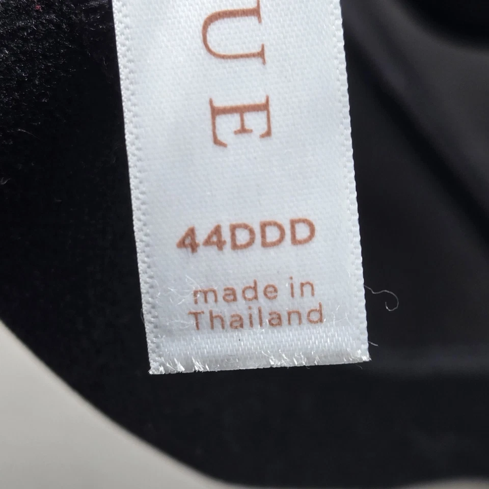 Sujetador Cacique Mujer 44DDD Negro Camiseta Inalámbrico Correa de Encaje Ajustable Foto 4 de 4