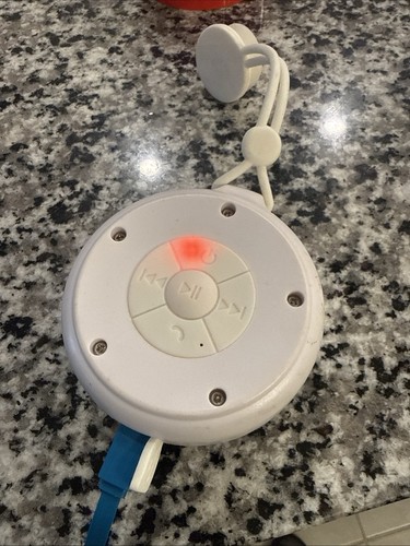 White Noise Machine Clip-On w/ Strap, Playback Controls & LED Indicator, White