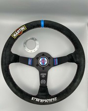 Volante sportivo integrale Lancia Delta scamosciato 6x WRC Martini Racing 350mm/85mm