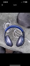 Beats by Dr. Dre Blue Over-Ear Bluetooth Headphones with Case  Cables