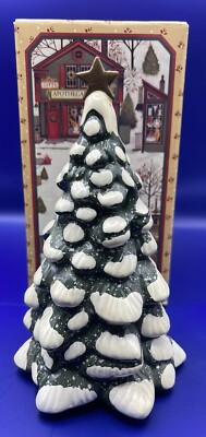 1982 VINTAGE AVON MCCONNELL'S CORNERS TOWN TREE CERAMIC COUNTRY