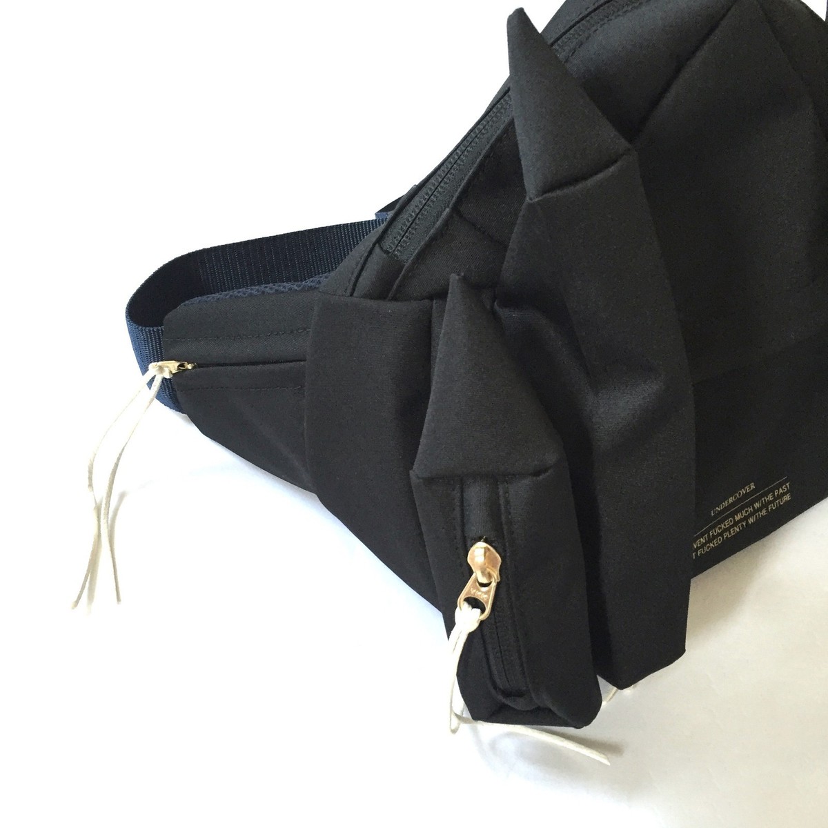 NWT Undercover JAPAN Men's RUNWAY Black Castle Fanny Pack Bag 2016