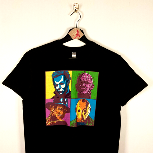 T-Shirt Jason Freddy Krueger Hellraiser Michael Myers Halloween Pop Art Unisex S