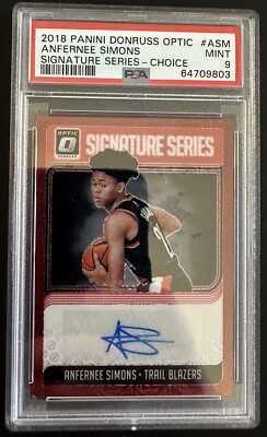 Anfernee Simons RC auto PSA9