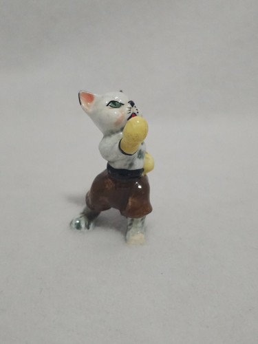 Vintage 50er Jahre anthropomorphe Boxkatzenfigur - Bild 7 von 12