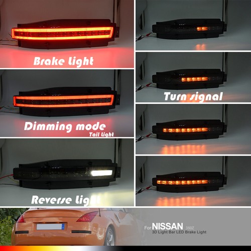 Sequential LED Tail Lights Turn Signal Fog Brake Lamps For 2003-2009 Nissan 350Z - Bild 4 von 12