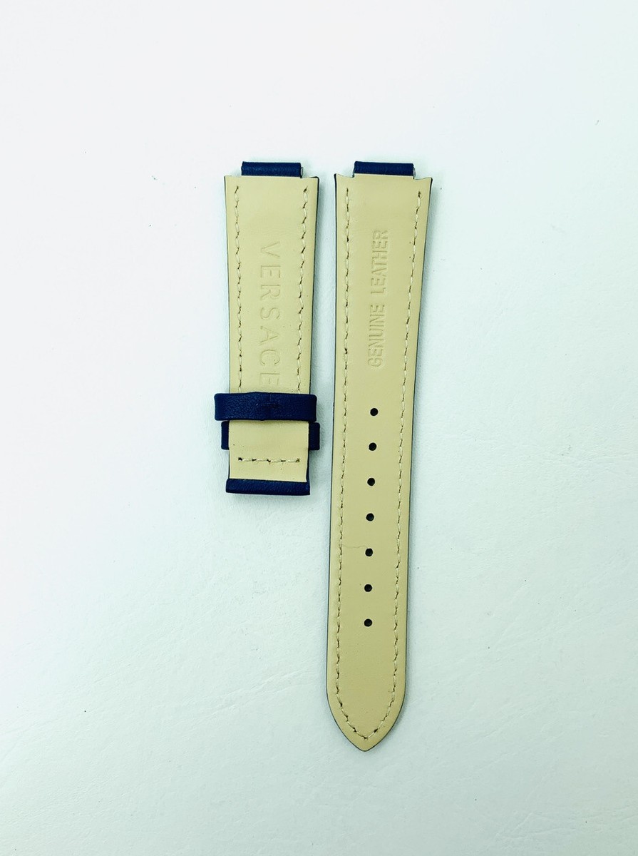 VERSACE WATCH STRAP, V160 , BLUE CALF , V16040017 , VERSACE STRAP