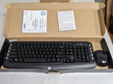 HP Wireless Classic Desktop Keyboard and Mouse LV290AA NO DONGLE