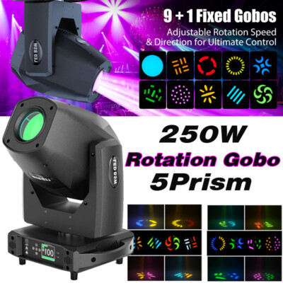 400W LED Moving Head Light Rotation GOBO Beam Stage DMX Spot Lighting DJ Disco