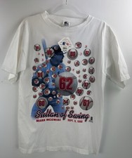 Vintage STARTER 1998 Mark McGwire "Sultan of Swing" T-Shirt Adult XL DEADSTOCK