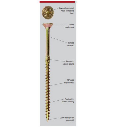 3.5 x 20mm Spectre Advanced YP Multi-purpose Woodscrew - Box 200 - Picture 3 of 3