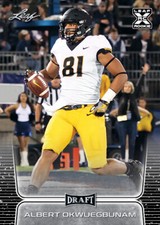 50) ALBERT OKWUEGBUNAM Denver Broncos / Missouri Tigers 2020 Leaf Draft RC LOT
