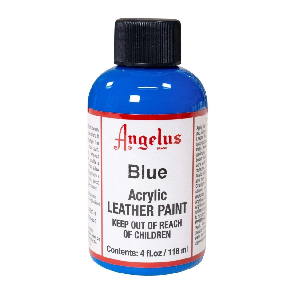 Marca Angelus Acrílico Cuero y Vinilo Impermeable Zapatilla Pintura Botella 4 Onzas Foto 3 de 4