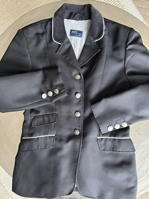 PFIFF Reitjacke Turnierjackett Blazer Gr. 38 schwarz weiß Zustand sehr gut