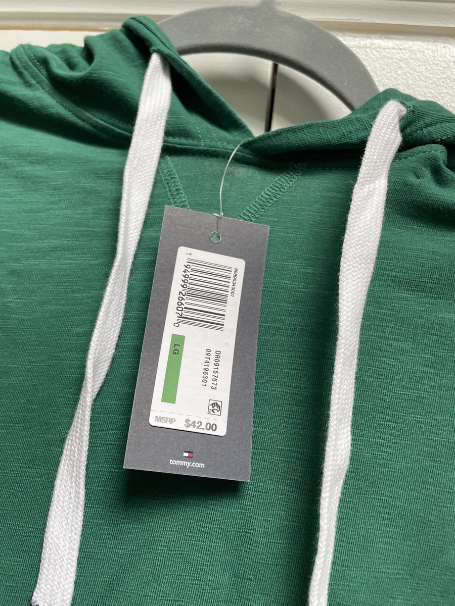 t Tommy Hilfiger Men's Long Sleeve Draw String Hoodie T-Shirt Size L