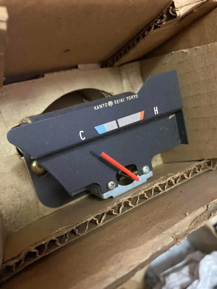 DATSUN 410 411 520 521 Termómetro de Temperatura Medidor Genuino Nuevo de Lote Antiguo Japón Foto 3 de 4