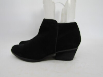 Blondo Womens Size M Black Suede Zip Ankle Fashion Boots