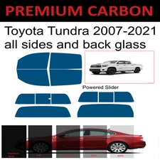 Premium Carbon Window Tint fits Toyota Tundra 2007-2021 precut tint  