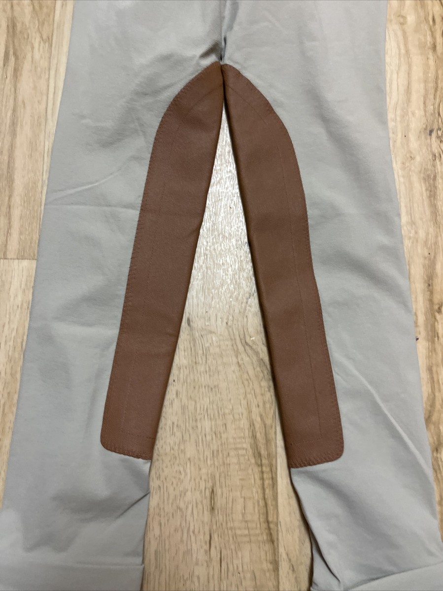 Pantalon D'équitation Enfant Kerrits Crossover Beige Taille L - Genou Patch Extensible