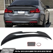 Carbon Style HighKick PSM Style Trunk Spoiler For 2012-18 BMW F30 2015-18 F80 M3