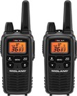 Long Range Rechargeable Frs 2-Way Radios with Weather Alert – Black 2 Pack