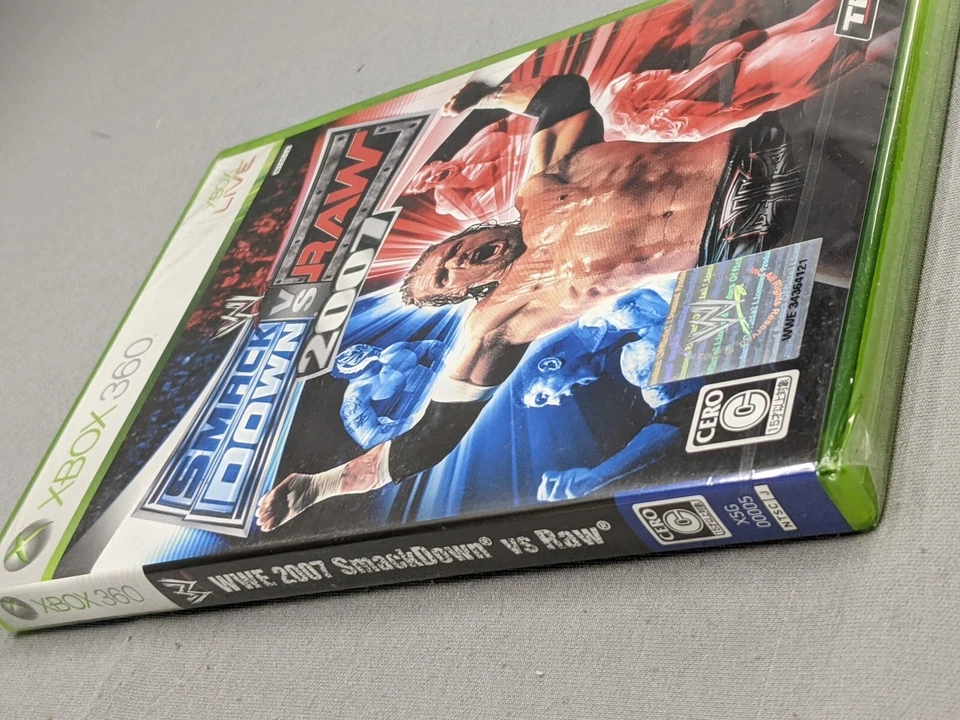 WWE SmackDown! VS Raw 2007 Japanese Xbox 360 (CIB) Sealed Card Region Locked - Image 4 of 4