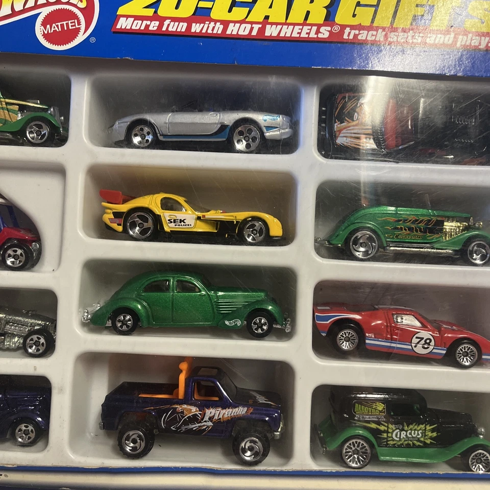 Raro 2000 Mattel Hot Wheels Turbo Force 20 Coche Paquete de Regalo Set 9 ELECCIÓN DE COLECCIONISTAS Foto 3 de 4