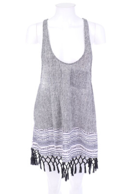 VICTORIA´S SECRET Top in A-Linie Hippie Style lang Long Baumwolle Fransen M