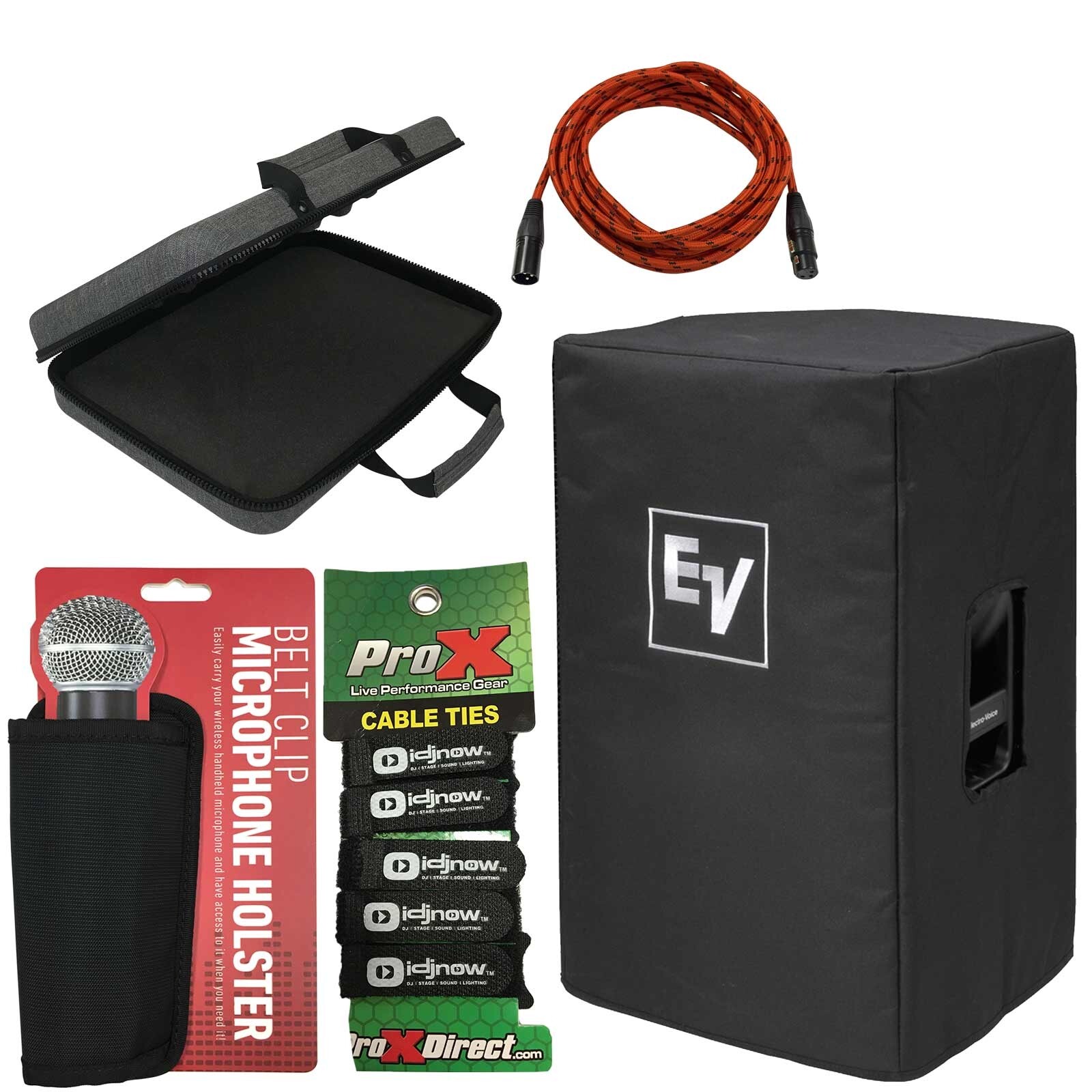 Крышки динамиков Electro Voice ETX-12-CVR + Корпус + XLR-кабели