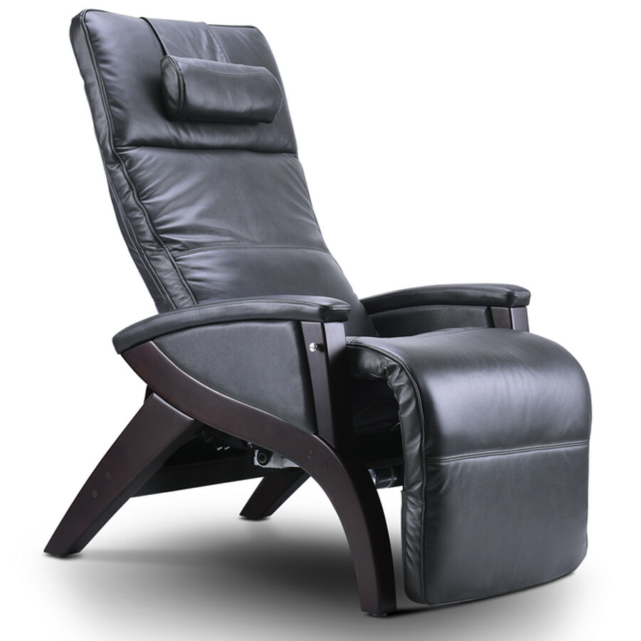 Svago Newton Zero Gravity Chair (SV630),Grey Dark Walnut Open