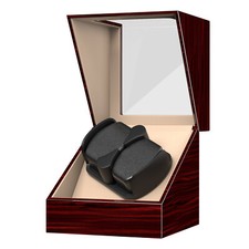 Automatic Rotation Double 2 Watch Winder Storage Display Case Box Silent Motor