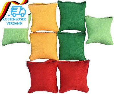 Rmeet Jonglierbälle,8 Pack Mini Beanbags-Jonglierbälle Leinwand Jonglierball Wei