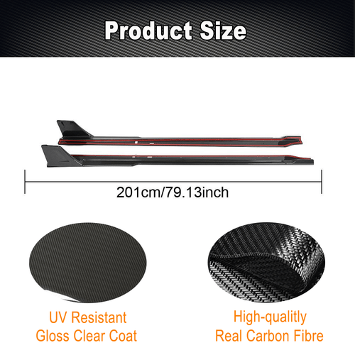 DRY Carbon Schweller Seitenschweller Side Skirts Ansatz Für BMW G87 M2 2022-2024 - Picture 8 of 13