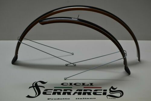 Garde boues avant, arrière vélo 28 Polisport Towny noirs 51 mm