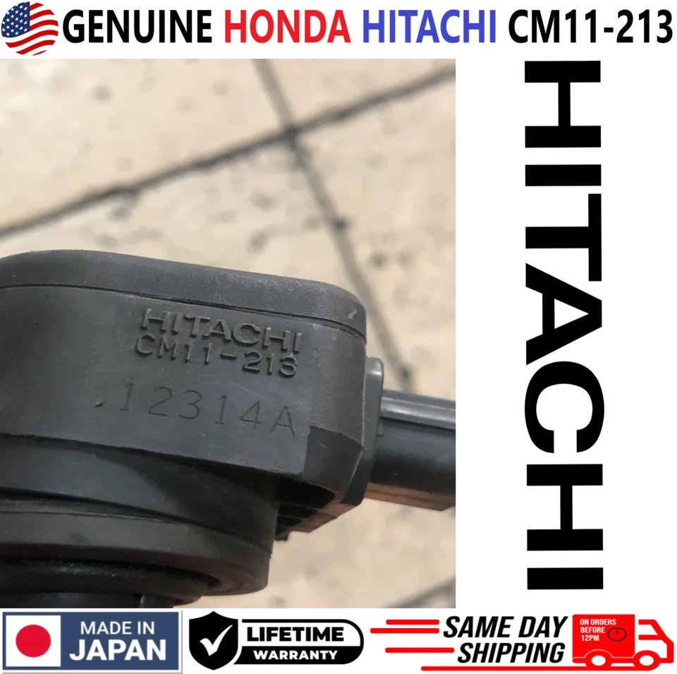 GENUINE HONDA Hitachi x1 Ignition Coil For 2008-2017 Honda & Acura 3.5L 3.7L V6 - Image 2 of 4