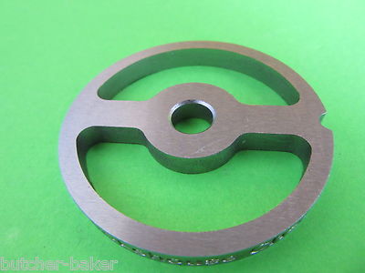 #5 2-hole kidney plate for LEM Cabelas Smokehouse Chef Chef Choice STAINLESS