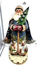 Kurt S. Adler Hand Crafted Christmas Tree Santa Reindeer Animals Decor Figure