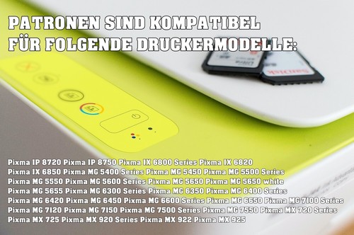 XXL Patronen für Canon PGI-550 CLI-551 Pixma IP7250 IX6850 MG5650 MG6650 MX925 - Bild 68 von 86