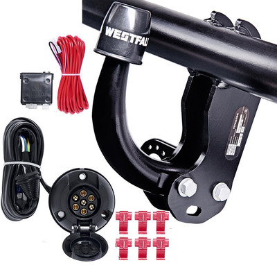 Gancio Traino Westfalia Per Mercedes Classe E W213/S213 Da 01/2016: Rimovibile Con Kit Elettrico 13 Pin, Omologato CE, Traino 2100 Kg - 2
