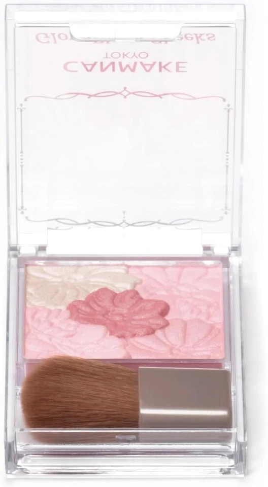 CANMAKE Glow Fleur Cheeks 17 Strawberry Milk Fleur Pure Pink - Image 3 of 4