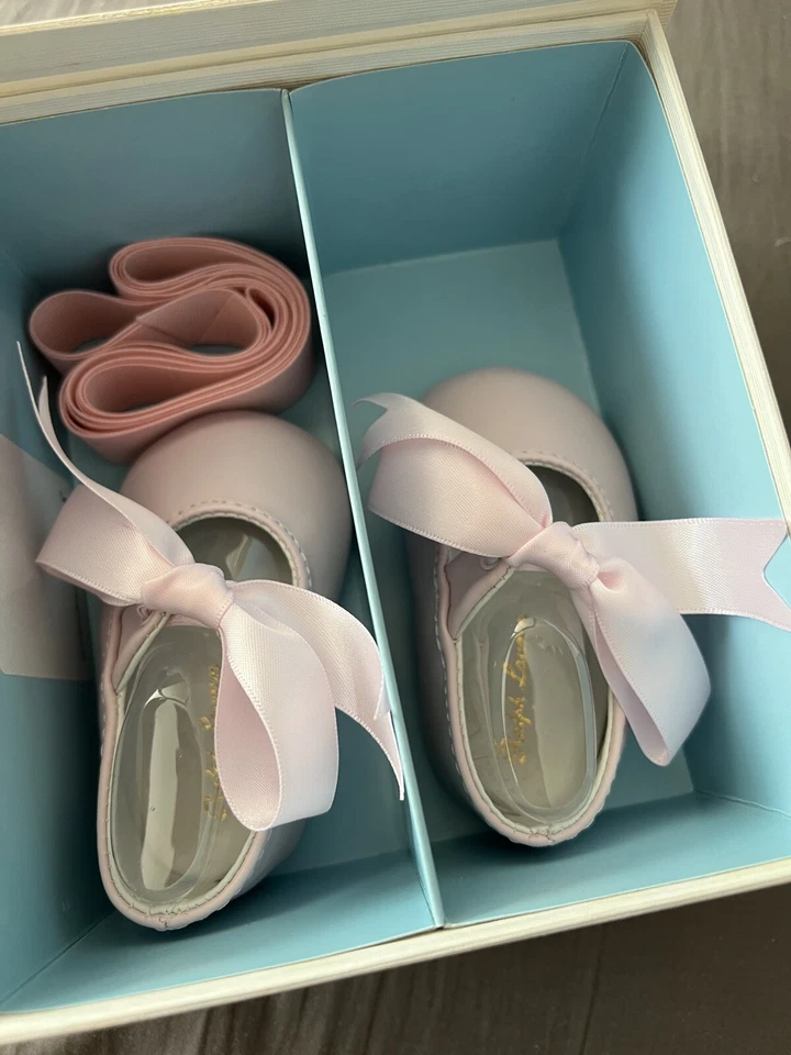 Ralph Lauren Layette девочки Baby из овчины бант туфли размер 1 (6 недель-3 mos) новый!! - Изображение 2 из 4