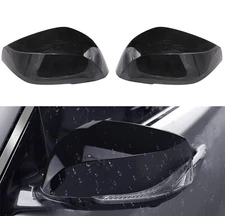 Rearview Door Mirror Caps Cover For 2014 -2021 Infiniti Q50 Sedan Gloss Black