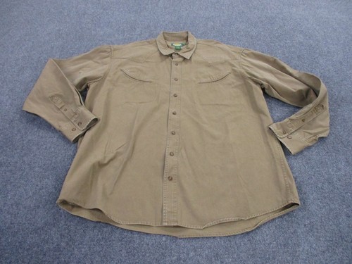 Cabelas Shirt Mens XL Tall Safari Hiking Western Smile Pockets Camping Outdoors - 第 1/8 張圖片